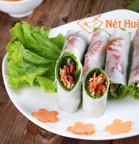 Bánh ướt cuốn thịt nướng